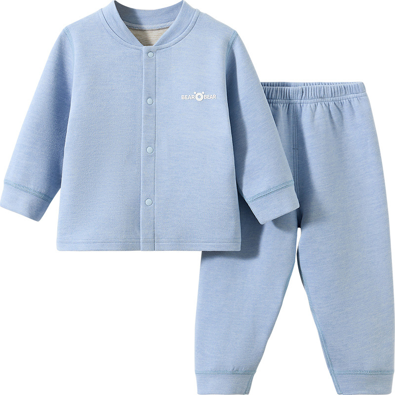 Baby calentamiento ropa interior conjunto de otoño invierno niños niñas bottom apretado pijama de niños separación chaqueta de otoño bebé pantalones de otoño