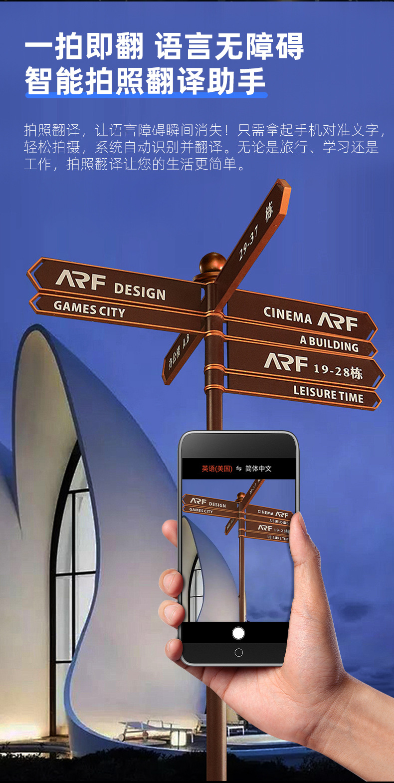 Business-specific offline translator, photo translation, AI automatic intelligent voice translation, cross-border global undefined