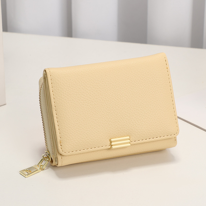 Bolso de mano de mujer nuevo estilo multi-tarjeta en nicho de viento monedero de mujer de color sólido mayorista monedero de mujer sensación alta