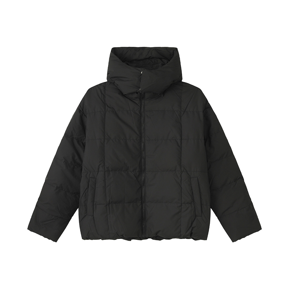 MTLCLOTHES Hombres| Nuevo estándar nacional coreano 90% blanco con capuchón corto suelto cálido plumón de color sólido