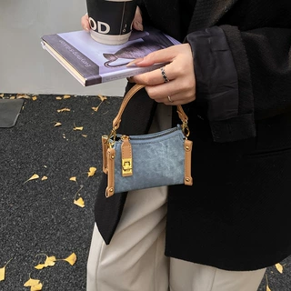 新款荔枝纹迷你儿童亲子款手提盒子斜跨零钱配饰小方包包女包批发