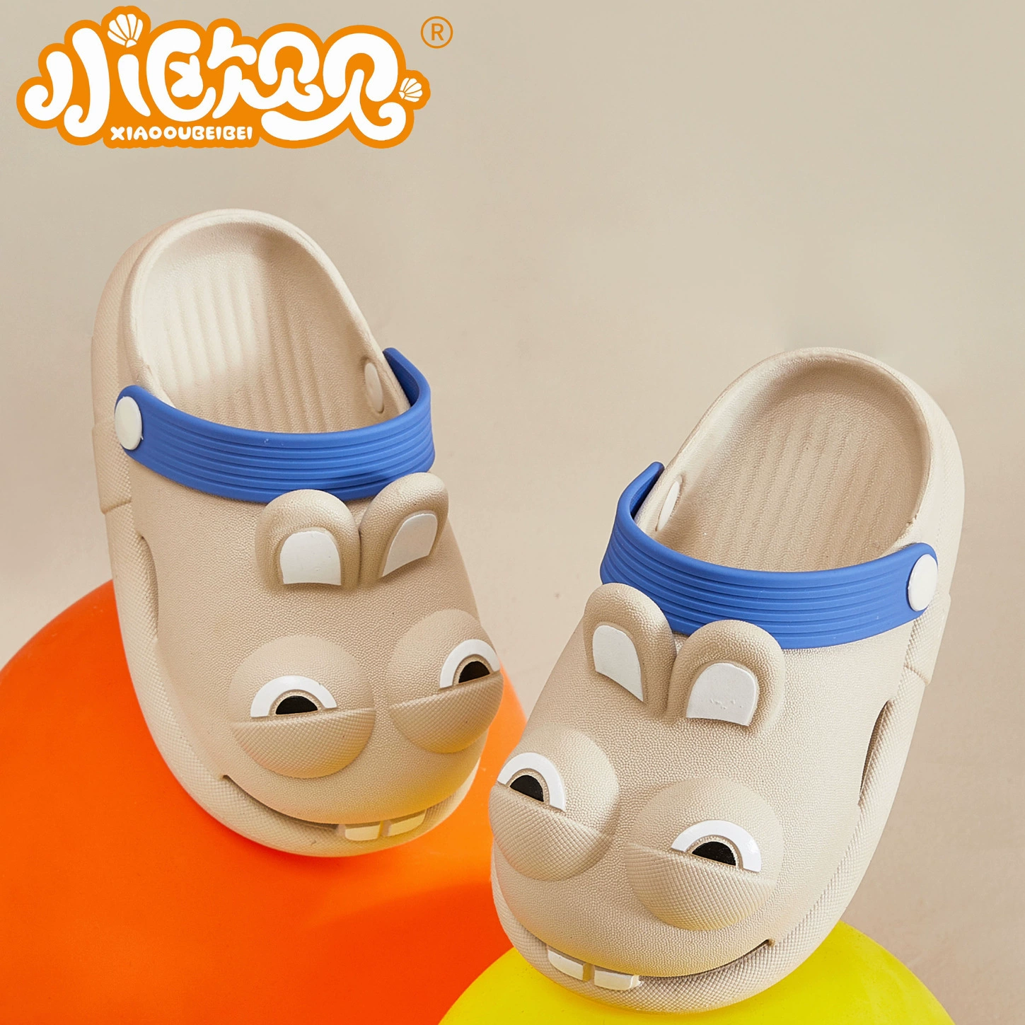 Детские туфли с дырками из ПВХ, летние Мультяшные космонавты, милые ультралегкие Нескользящие сандалии с закрытым носком для ванной комнаты и улицы