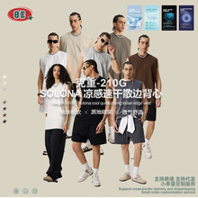 BE男装|2025夏季美式小领口速干坎肩背心运动纯色防晒无袖T恤男款