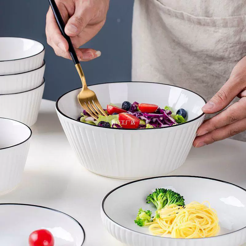 Set, ceramic tableware for home use for food, spoon