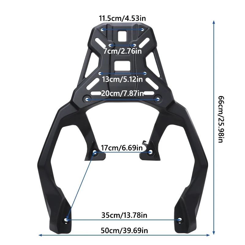 Suitable for 17-20 Models of Honda Xadv750 Modified Rear Rack, Rear Shelf, Tail Box Storage Bracket, Luggage Bracket Parts