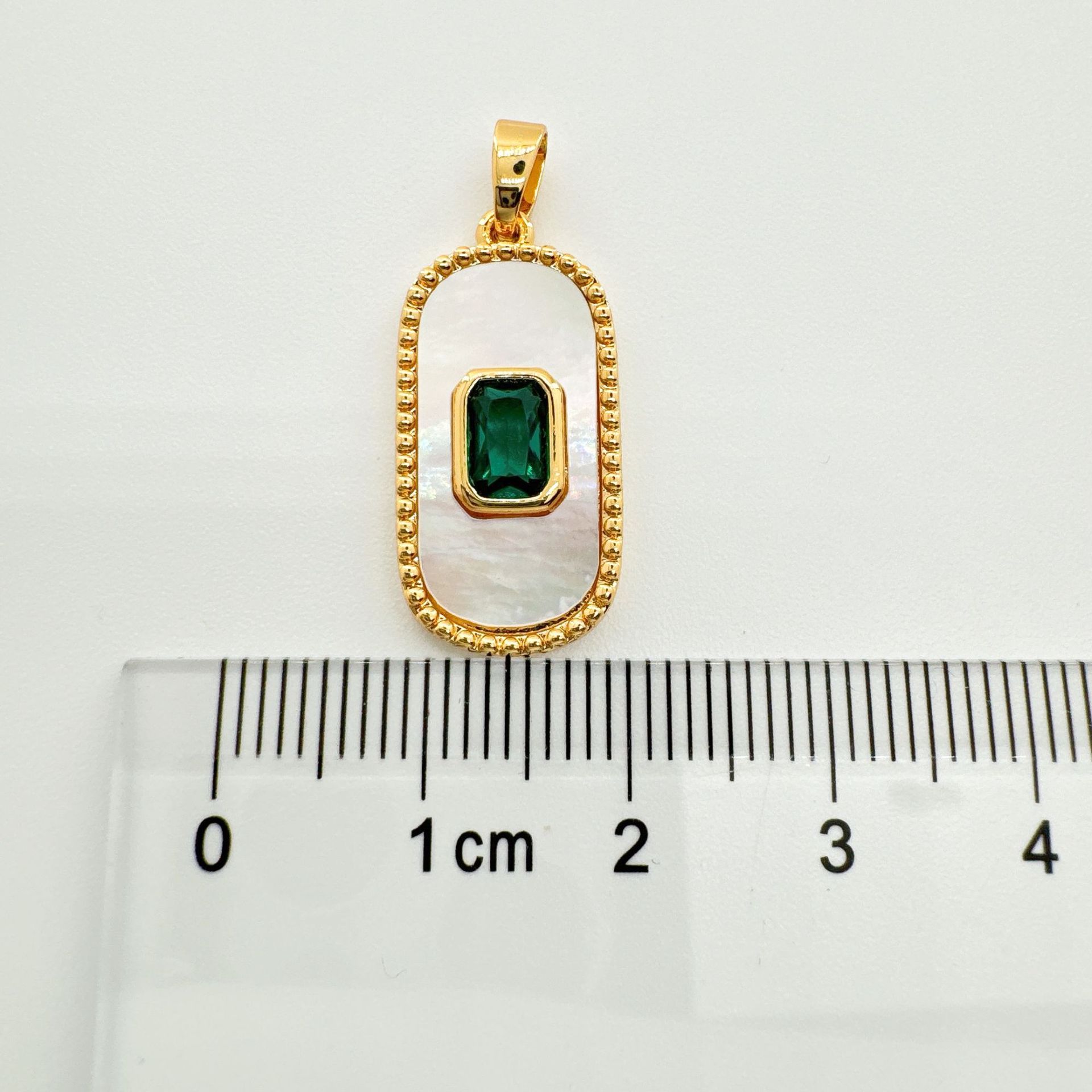 7g Weight Pendant Jewelry Making Type Zircon Inlay Material DIY Jewelry Accessories Classification 1 Piece Quantity Copper Material Color Block Pattern Inlay Design Simple Style, Classic Style Style 1 Piece Copper Zircon Color Block Pendant 13