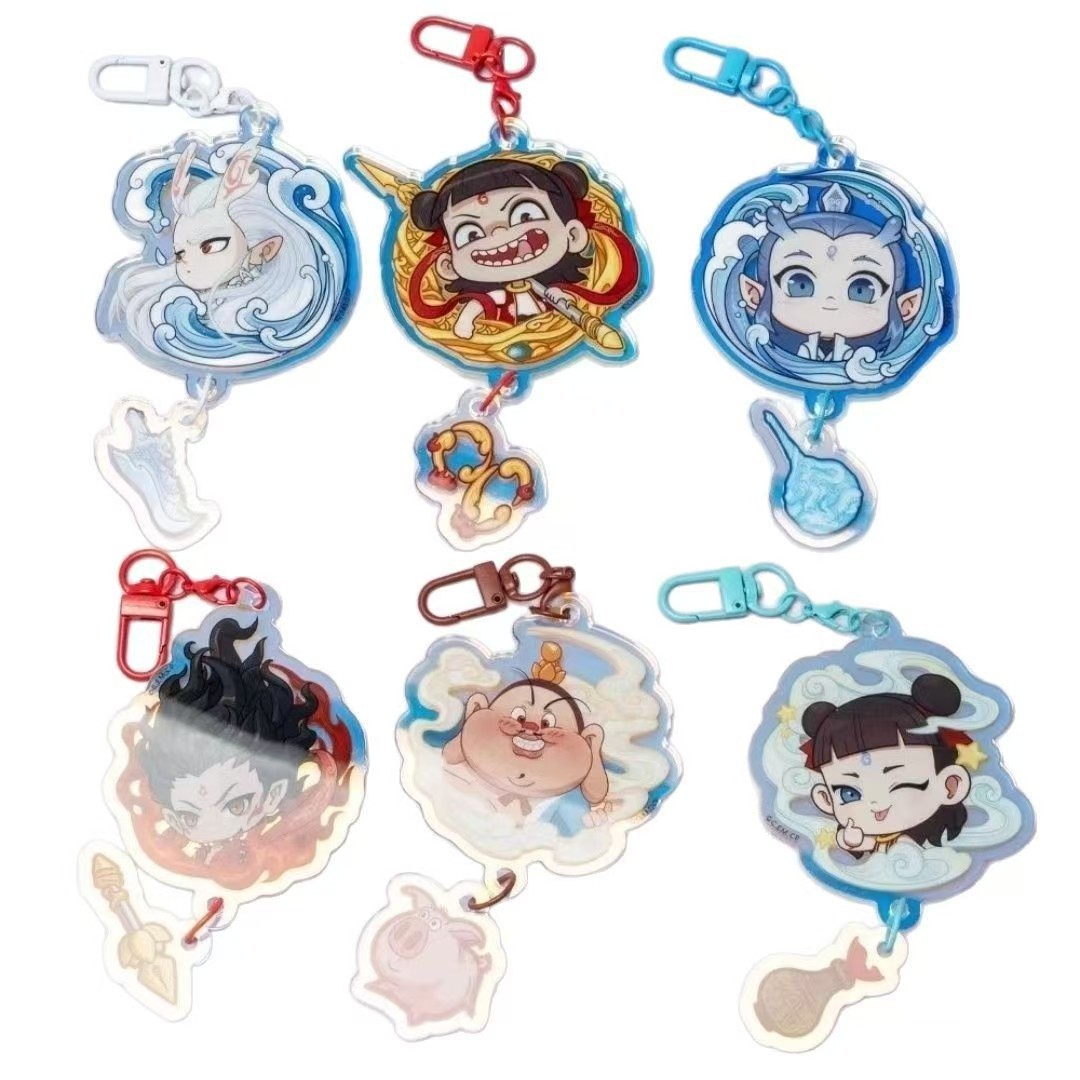 Ningxia Zhengyu playa Zhengyu animado acrílico regalo bolso colgante perímetro bolso mochila decoración de moda