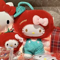 樱桃hellokitty玩偶毛绒玩具凯蒂变身KT送女生生日礼物幼儿园礼物