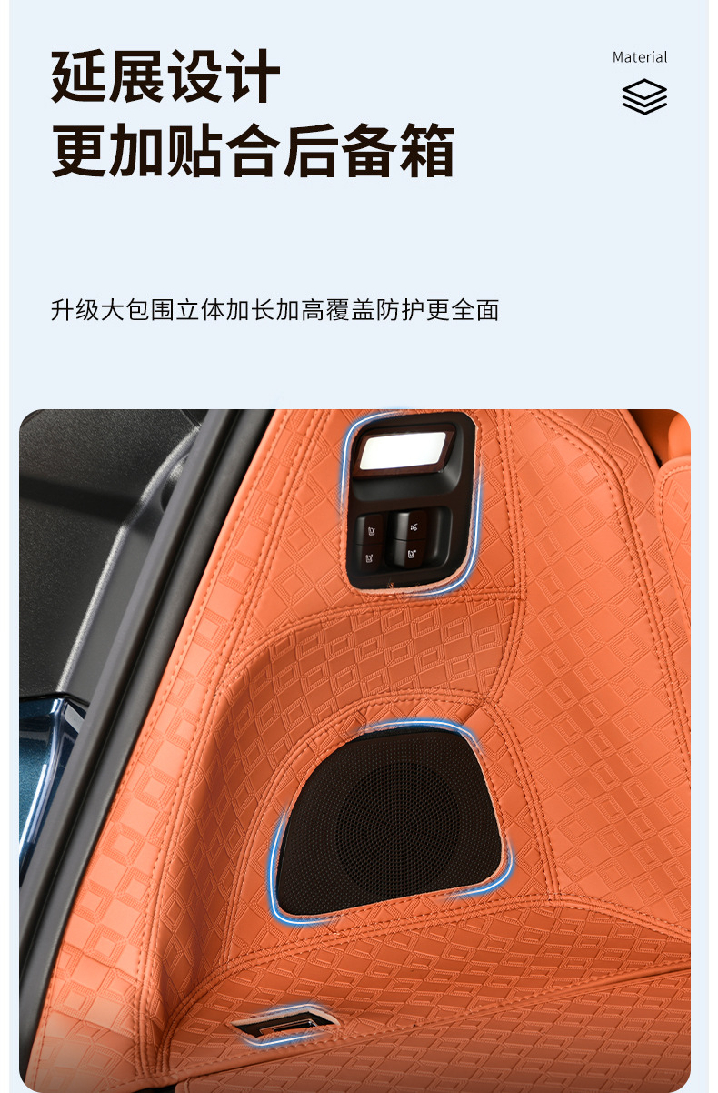 Suitable for 25 Models of Wenjie M8 Trunk Mats, Fully Enclosed M8 Special Trunk Mats, Five-Seater and Six-Seater Interior Decoration Supplies