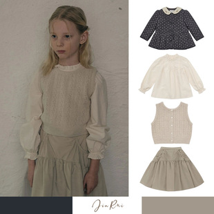 LOU2024 Autumn and Winter New Printed Long-sleeved Quilted Jacket Shirt Overskirt suit Wool Vest JR