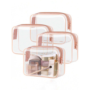 �羳���Q�¿���lMinimalist Toiletry Bag Set PVC Makeup Bag