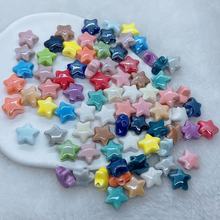 工厂直销五角星陶瓷珠子散珠串珠手串项链手工diy饰品配饰配件