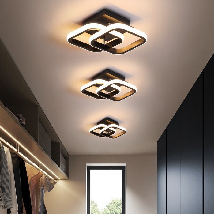 Lámpara de pasillo exclusiva transfronteriza lámpara de balcón LED moderno minimalista nórdico creativo personalizado guardarropa sala de estar lámpara de entrada