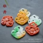 宫廷风复古28x30mm翡翠吊坠