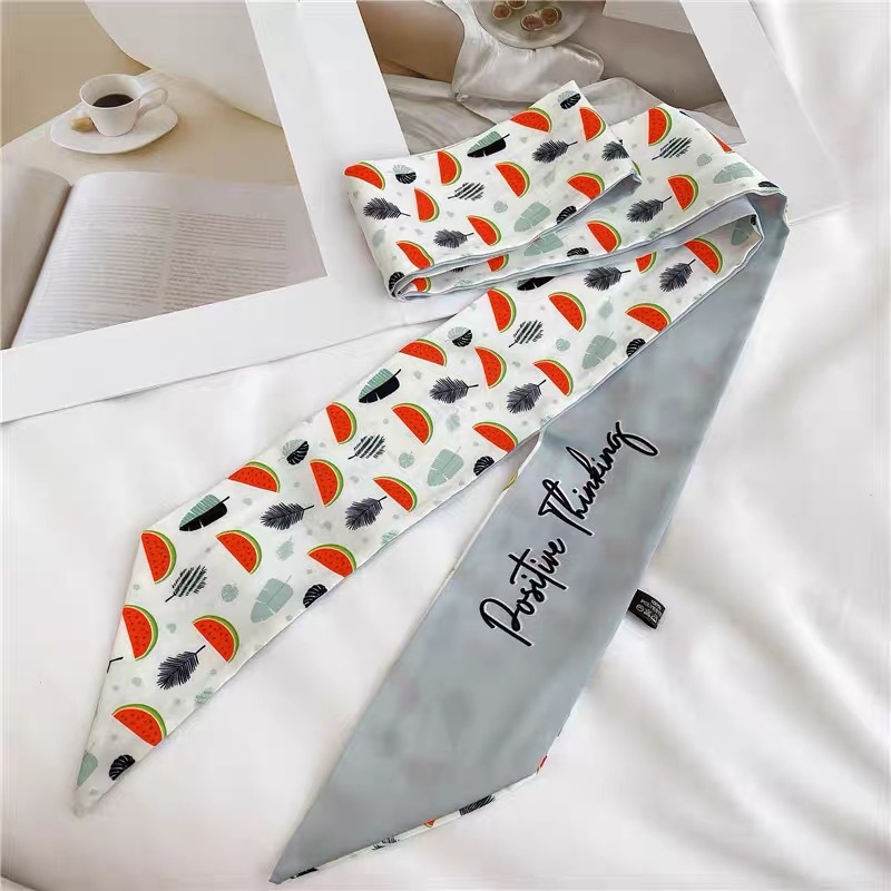 Estilo francés Internet celebridad bufanda banda para el cabello Niñas vintage pajarita banda para el cabello largo Corea del Sur ins cuerda para el cabello accesorios para el cabello