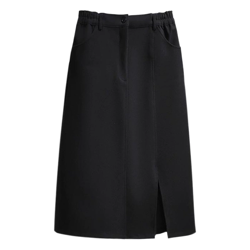 60-175kg женская одежда больших размеров 2024, новая осенняя шерстяная юбка Fat mm, корейский стиль, трапециевидная утягивающая юбка на бедрах