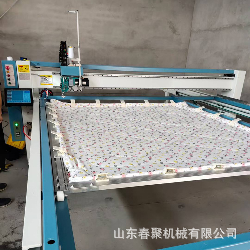 Máquina de coser totalmente automática, máquina de acolchar con depuración uno a uno, máquina de acolchar CNC computarizada de alta velocidad y estable de una sola aguja.