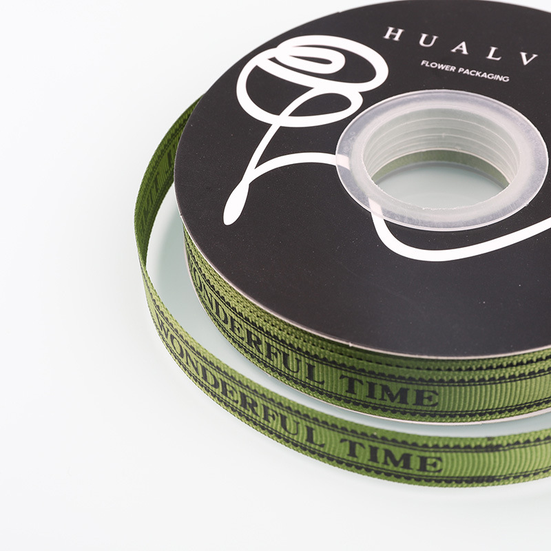 1,5 cm estilo coreano DIY ramo de embalaje Embalaje de regalo de la cinta engrosada flor-envuelto cinta fresca cinta de hilo de impresión