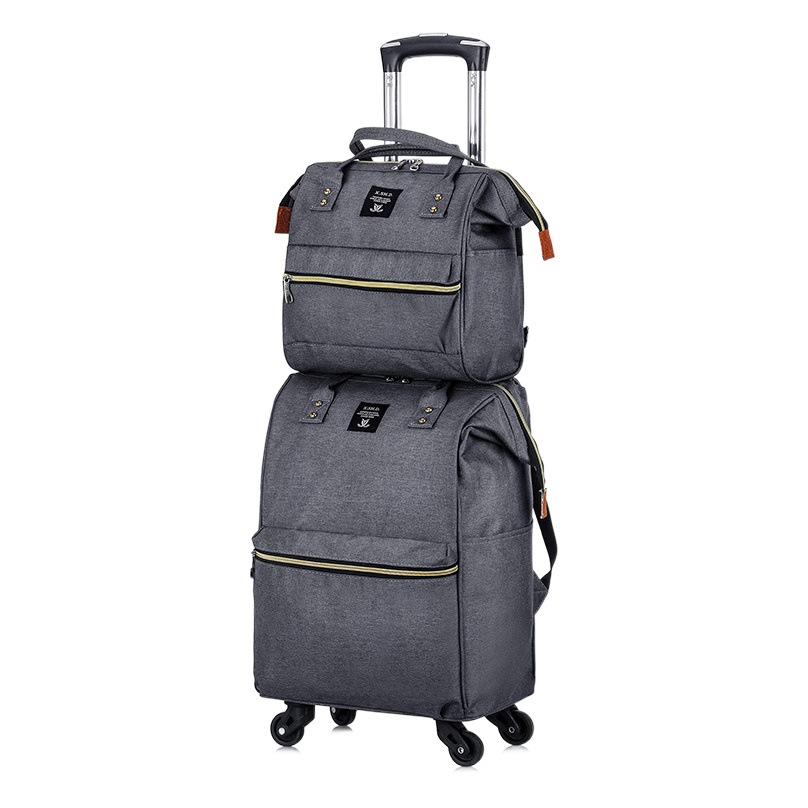 Oxford cloth luggage bag 18 inch mother and son bag fashion shoulder travel bag portable small trolley bag factory direct sales