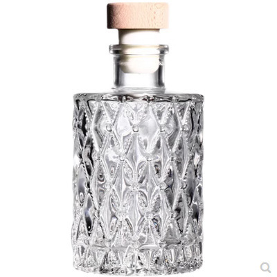 Botella de vino de fruta japonesa botella de vino pequeña botella vacía botella de vidrio NS viento sellado con tapa botella de bebida de vidrio