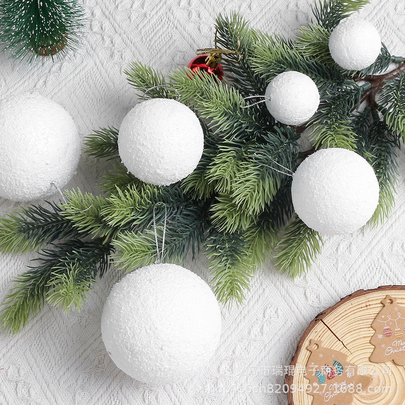 クリスマスツリーの飾り雪玉結婚祝いの天井飾り純白泡球店舗の祝日装飾品|undefined