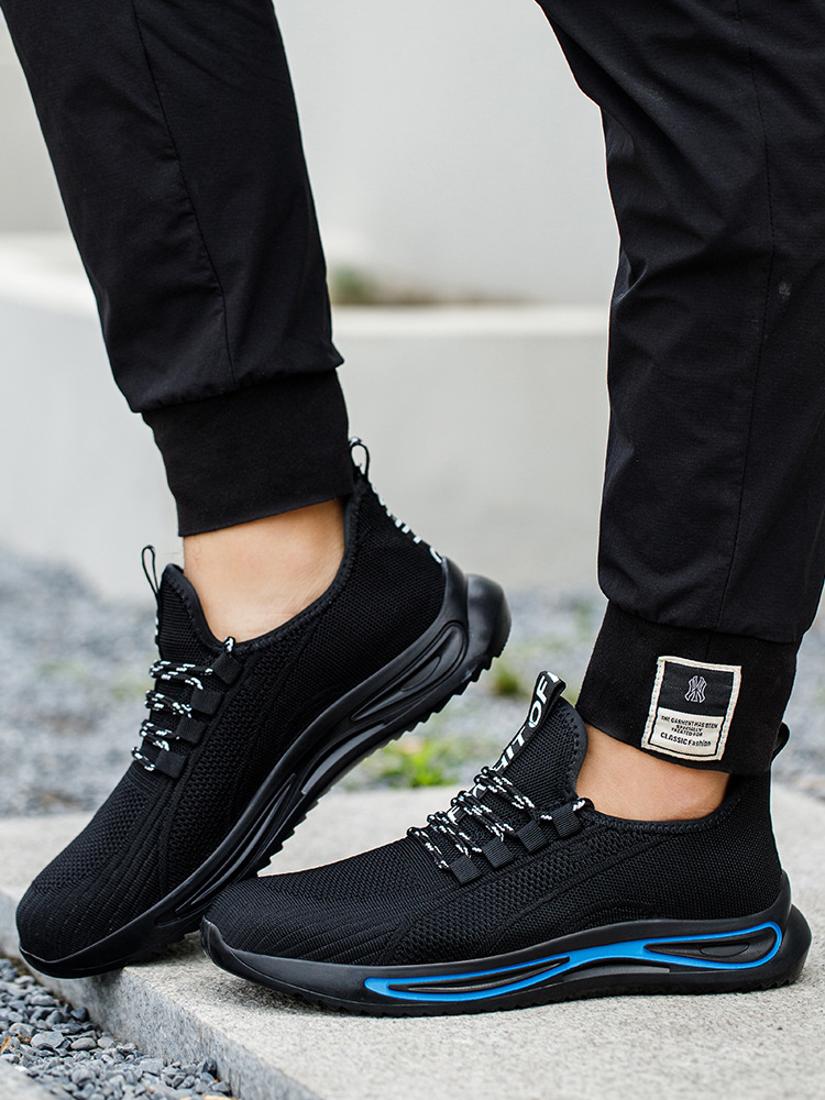 夏季透气劳保鞋钢包头防砸防刺穿跨境工地工作鞋防护鞋款安全男女