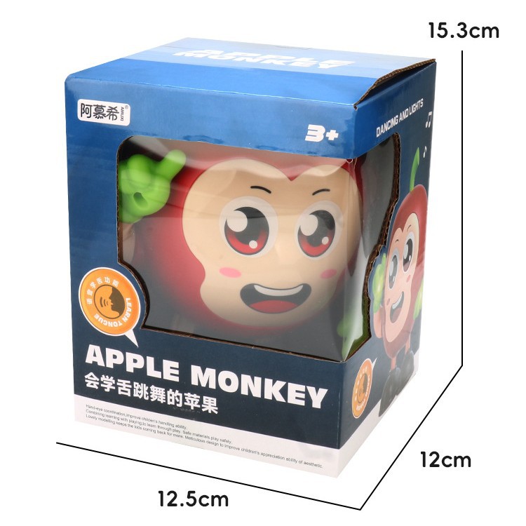 El mismo canto eléctrico y el baile de la manzana pequeña luz de música lengua de aprendizaje habla dibujos animados frutas juguetes de puzzle