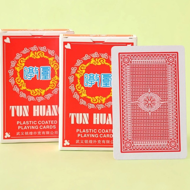 Minghuang 787 caja completa de cartas de juego al por mayor baratas fiestas de cartas de poker 100 juegos de sala de cartas 10 juegos de cartas voladoras