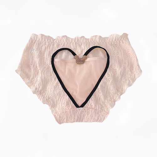 Exciting limited edition~Girl Japanese style pure lust style lace panties, feminine pure cotton crotch mid-waist women's briefs