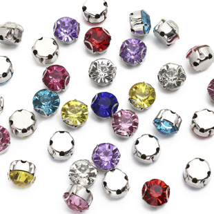 Claw drill binaural D-shaped claw drill 1440/bag binaural hand-stitched rhinestone clothing accessories accessories accessories DIY