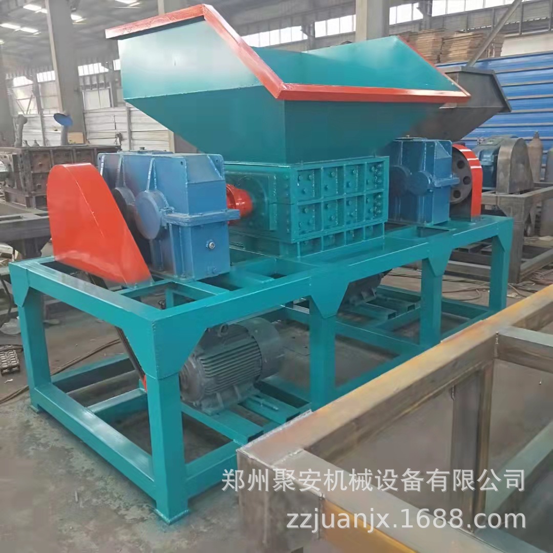 油漆桶轮胎撕碎机 钢管铁架撕碎机 废物垃圾喷绒布撕碎机