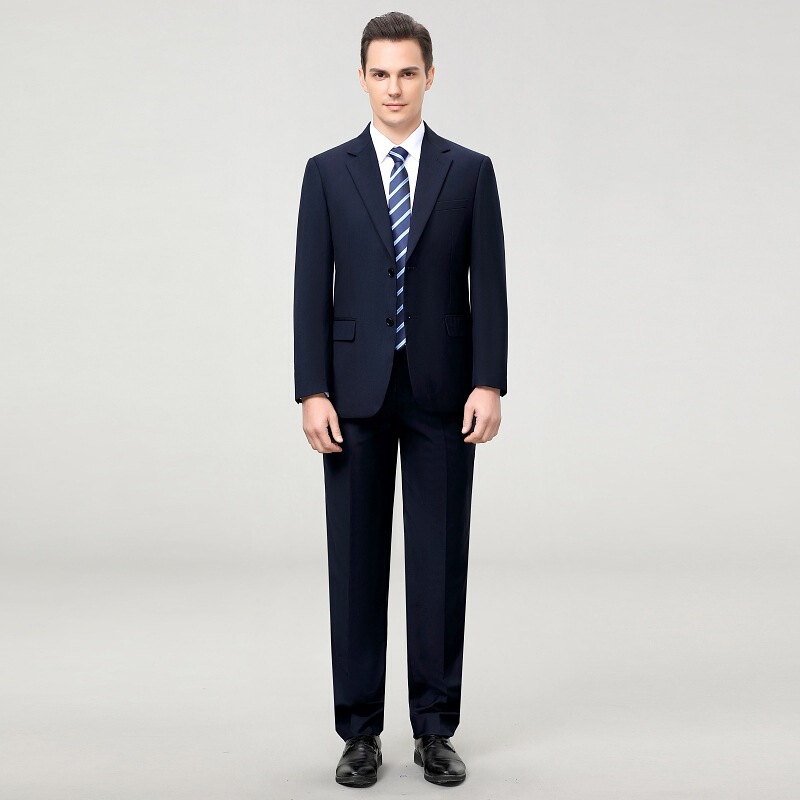 Middle-Aged Suit Suit Men's Business Professional Formal Wear Wedding Groom Wool Suit Classy Men's Dress Dad Suit