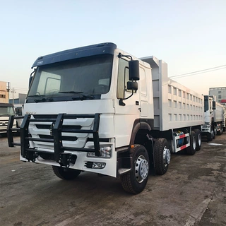 定制重汽豪沃8*4自卸车 371马力矿用工程货车 右驾驶舱渣土运输车