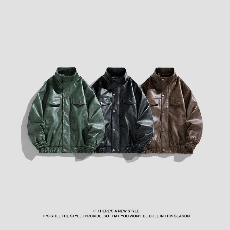 Men's jacket, polyurethane racing car, new collection