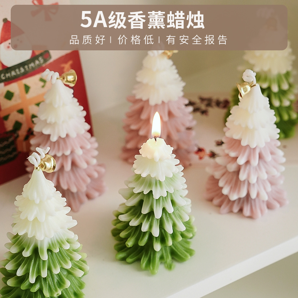 Vela de Navidad Aromaterapia Advanced Souvenir Fragancia Candle Atmósfera Regalo Simulación Árbol de Navidad Modelado Cera