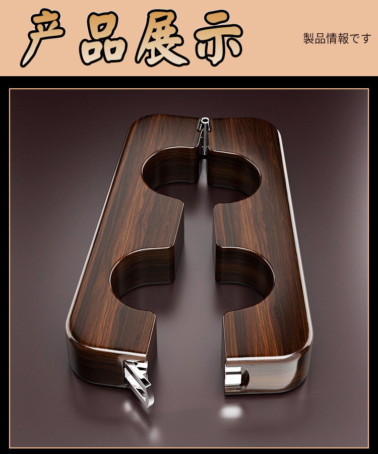 Pear Wood Thumb Cuffs BDSM Restraint Accessory for Couples — detail image 34