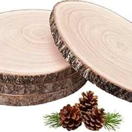 天然桐木木片批发原木片装饰摆件圣诞挂饰工艺品diy圆木片实木