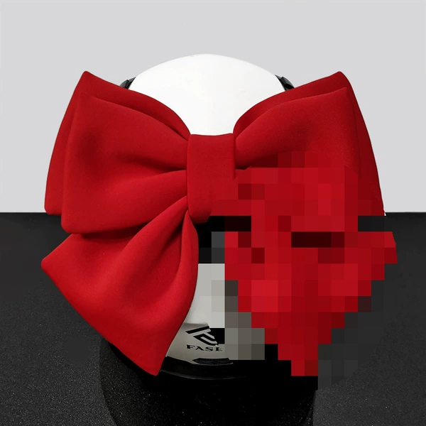With bow, with velcro, red