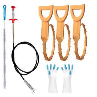 D-shaped sewer pipe dredge toilet dredge set Jiale hook cleaning set foreign trade manufacturers