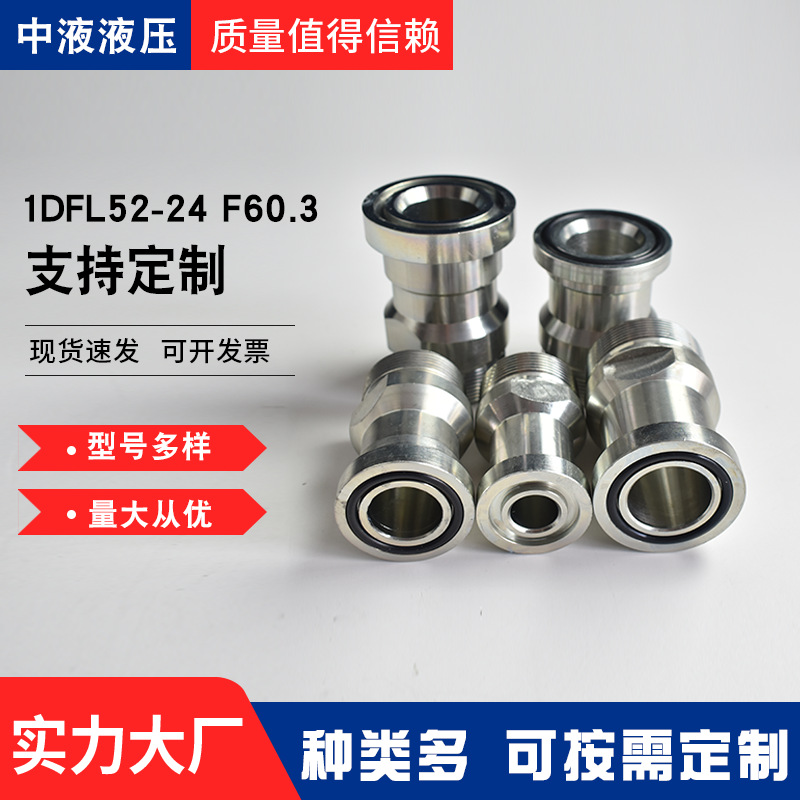 厂家供应SAE重型系列过渡接头 1DFL52-24 F60.3 法兰直通转接头