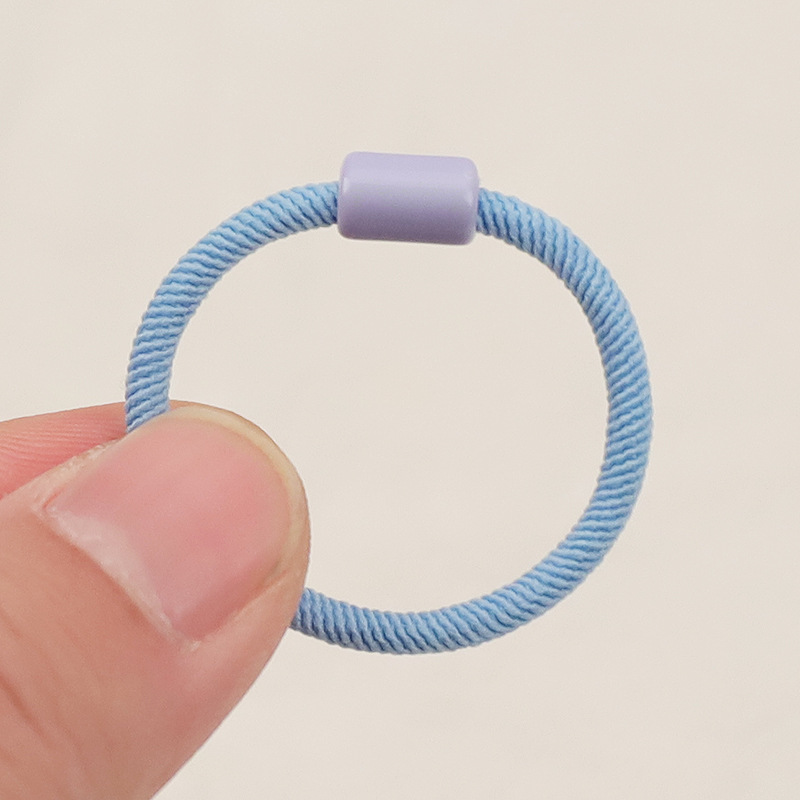 Banda de pelo básico cuerda de pelo de hilo elástico accesorios de pelo de color no lastiman el pelo y no envuelva el pelo bebé alta banda de goma elástica banda