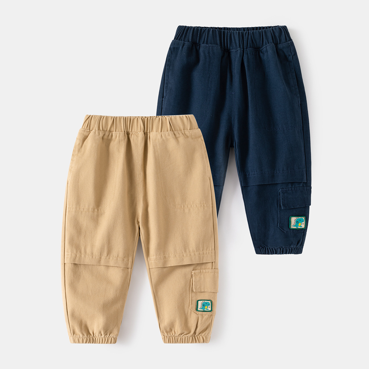 children's solid color spring fashionable casual trousers for boys