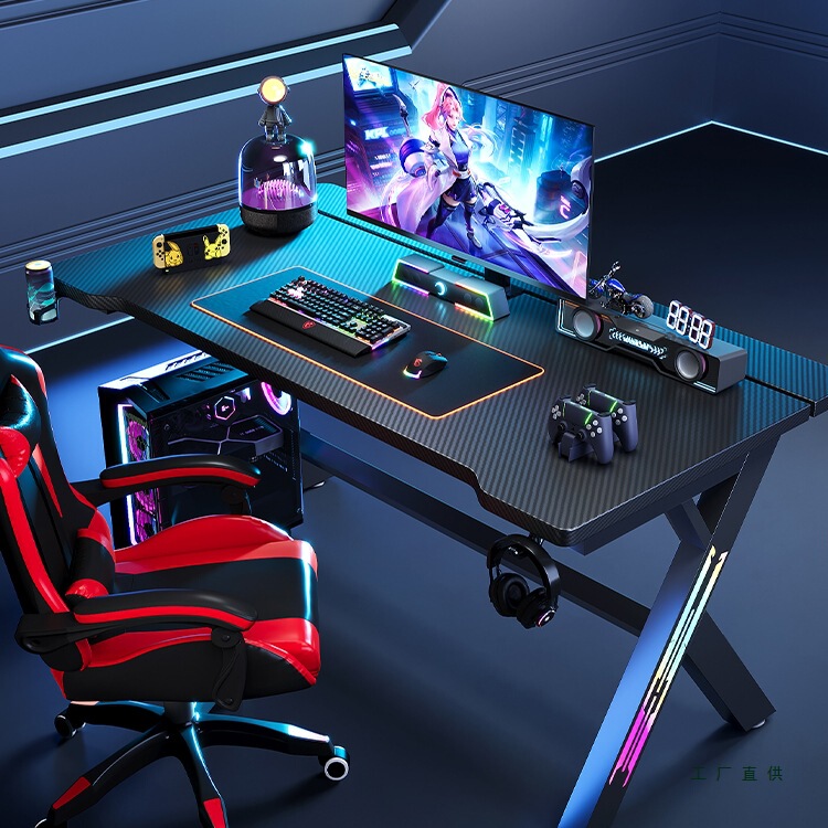 Computer Desk Desktop Home Study Desk Bedroom Workbench Office Desk Internet Celebrity Gaming Desk Double Gaming Desk