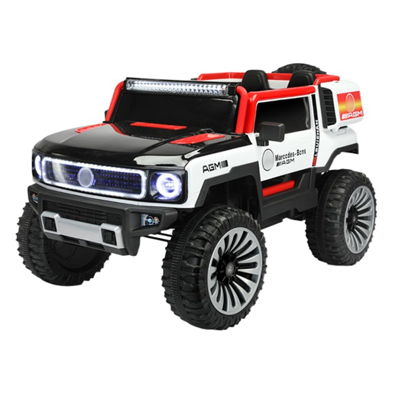 Nuevo vehículo todoterreno eléctrico para niños grande doble de gran tamaño 1-3 años de edad coche recargable de control remoto juguete del tesoro