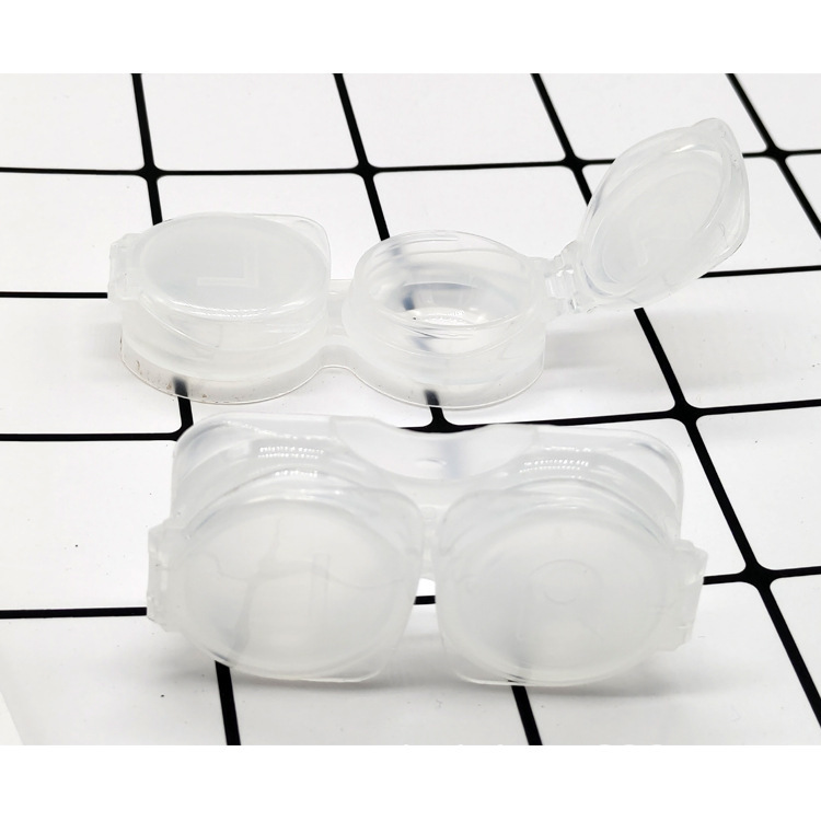Factory direct supply flip-free contact lens box companion box beauty pupil box personality solid color simple pp box wholesale