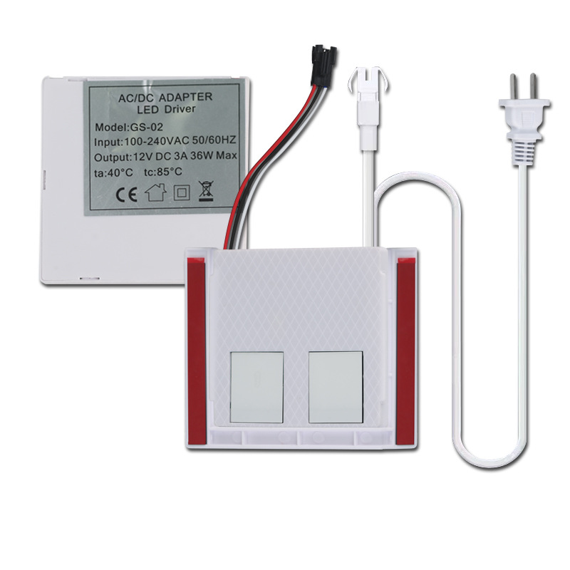 一体双开双键12W24W智能镜触摸开关触控开关智能镜开关感应开关器