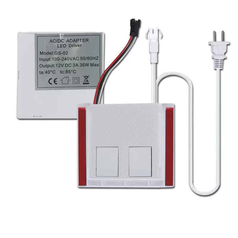 一体双开双键12W24W智能镜触摸开关触控开关智能镜开关感应开关器