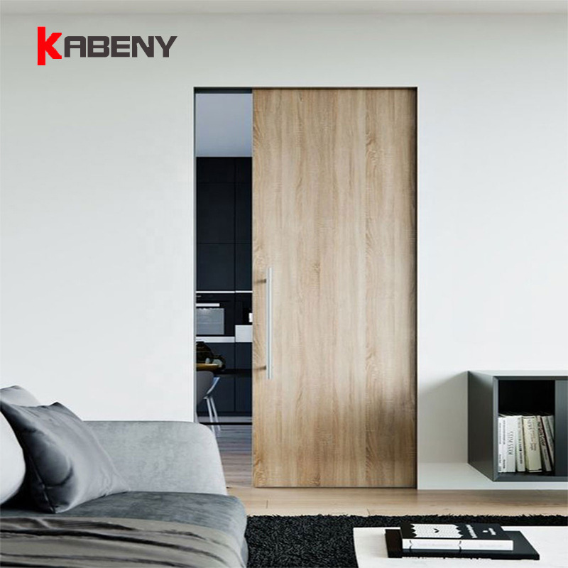 Pocket Invisible Wooden Door Fit Room Kitchen Aisle Bulk Export Supermarket White Primer Single Door Fan Accessories Cushioning