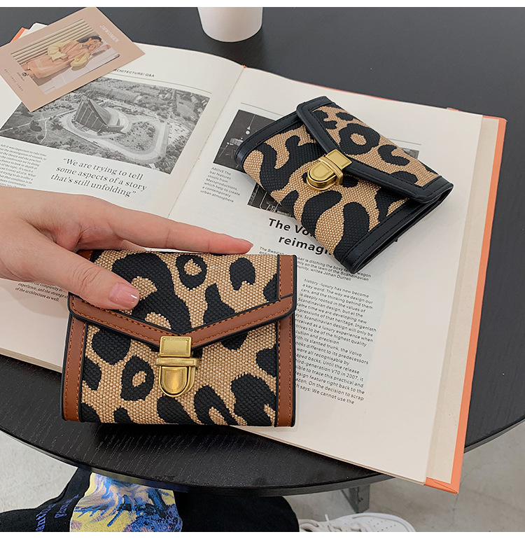 2021 wallet long buckle trifold leather bag Korean version of multicard clutch walletpicture44