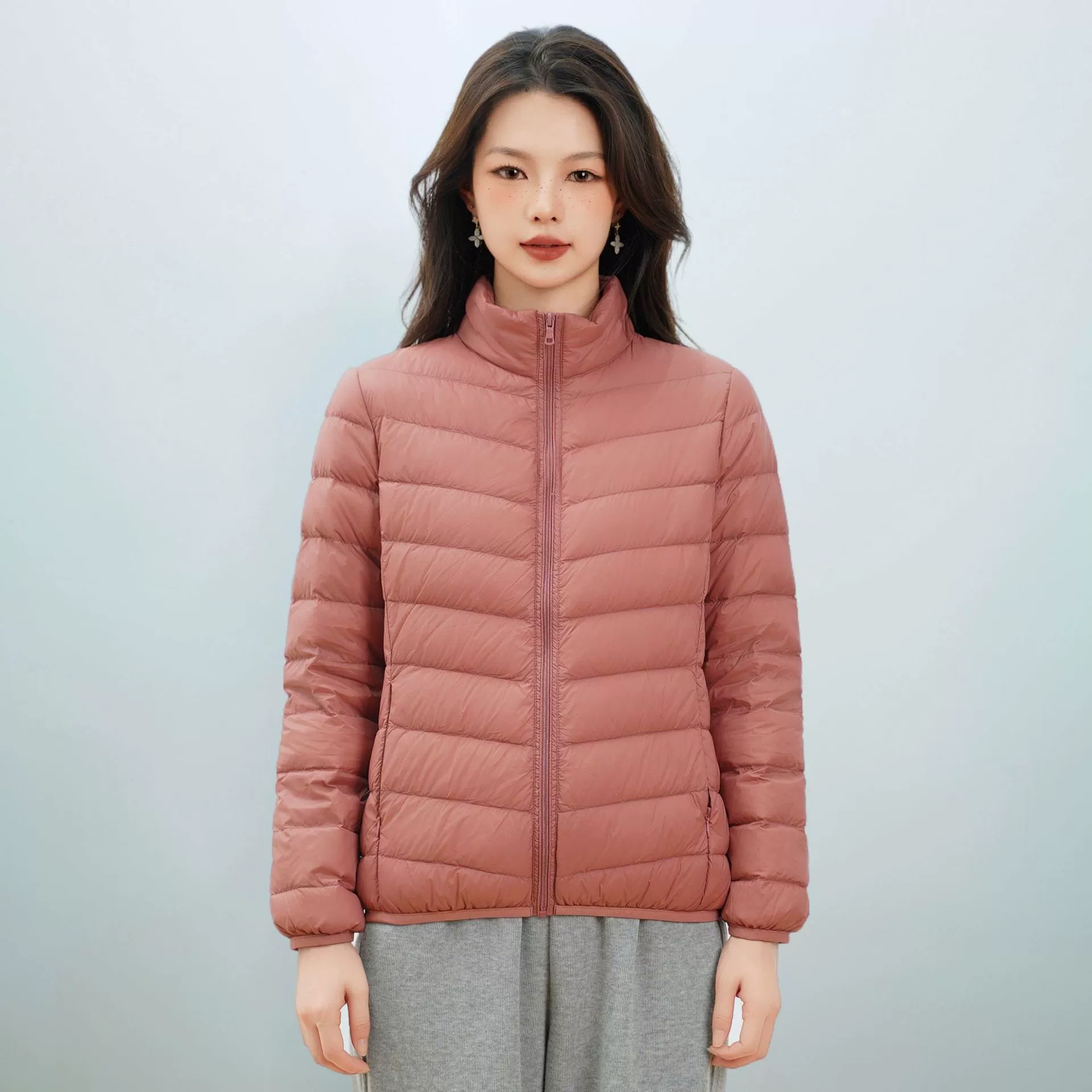 Pinghu Chi новый женский стиль новый национальный стандарт 90 бархатный простой пуховик